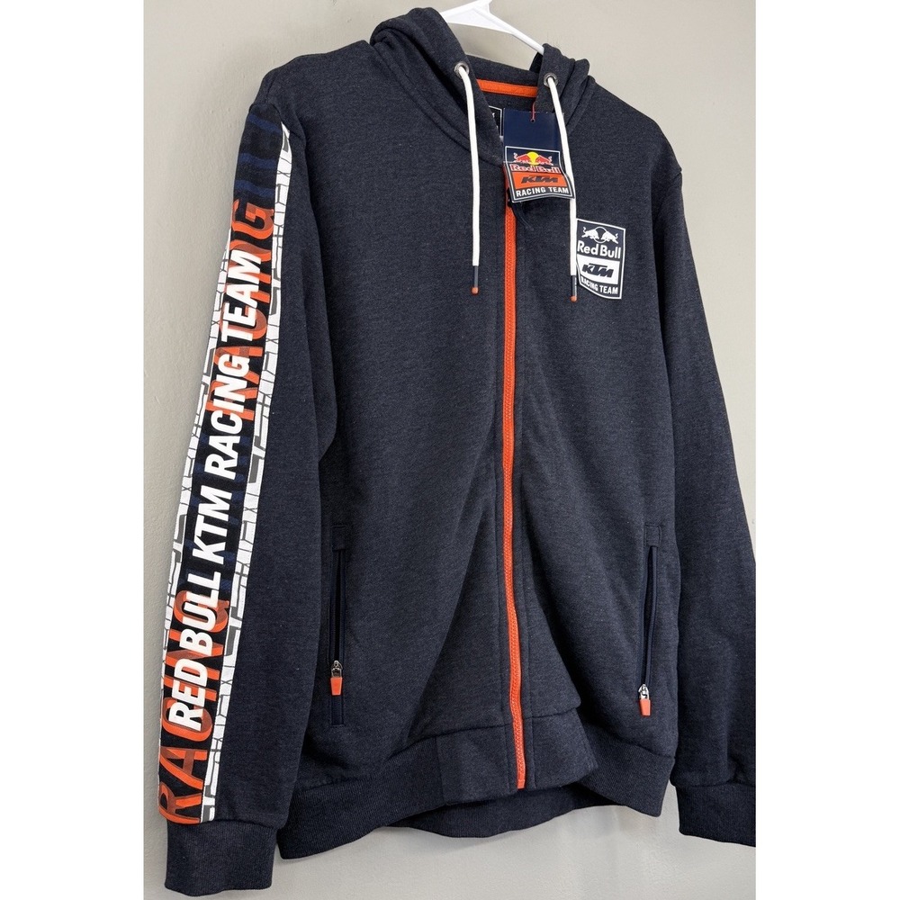 Red Bull KTM Letra Full Zip Hoodie Sweatshirt Adult Medium Racing Team NWT